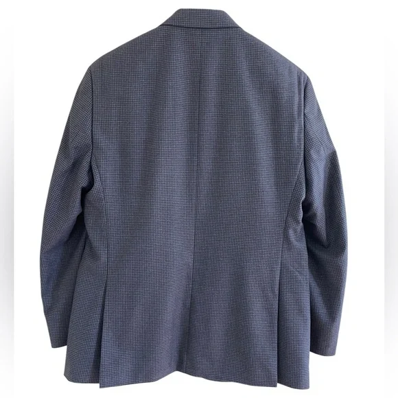 MICHAEL KORS BLUE & BLACK SPORTS COAT Size 42R Micro-Check